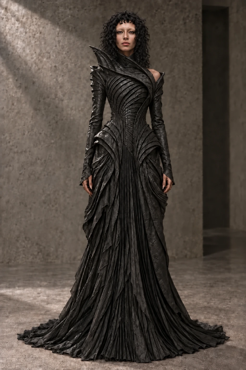 C01-001 DRESS #0016 [VOID] — Sculptural gown, full-length look